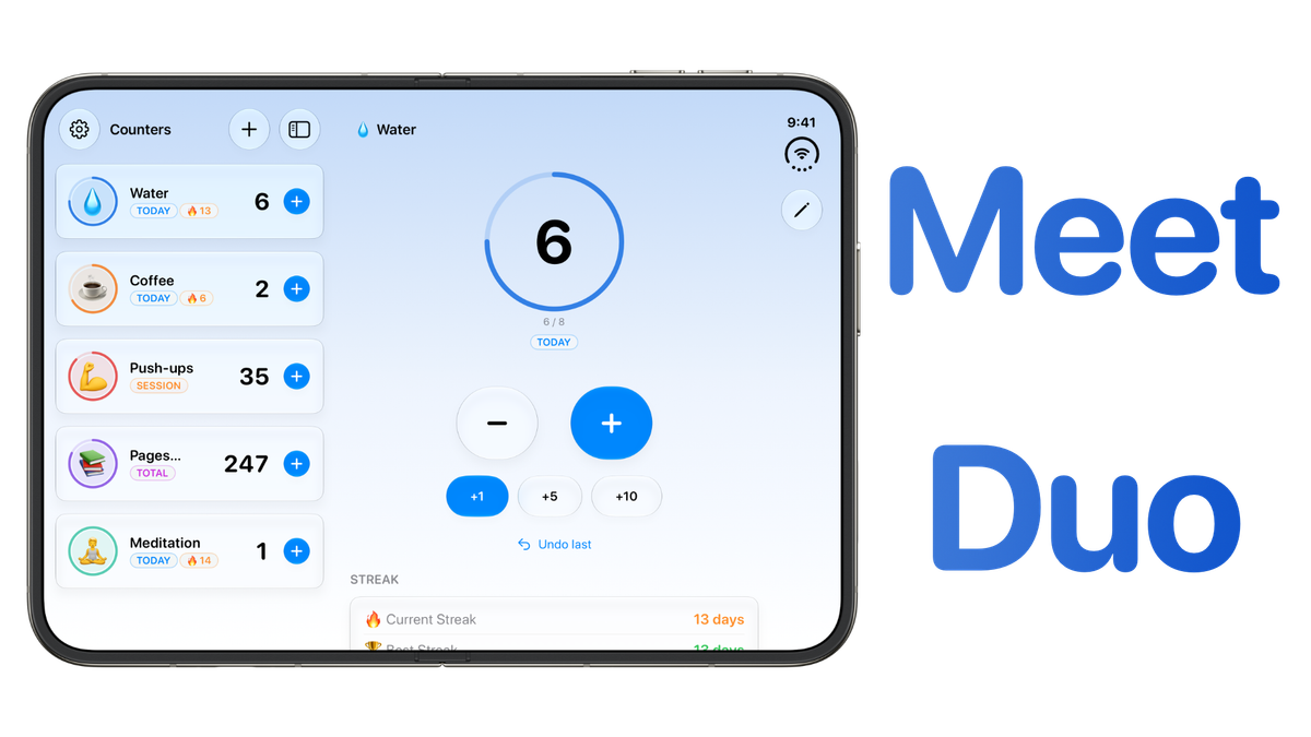1Counter 1.2 - Meet iPhone Duo!